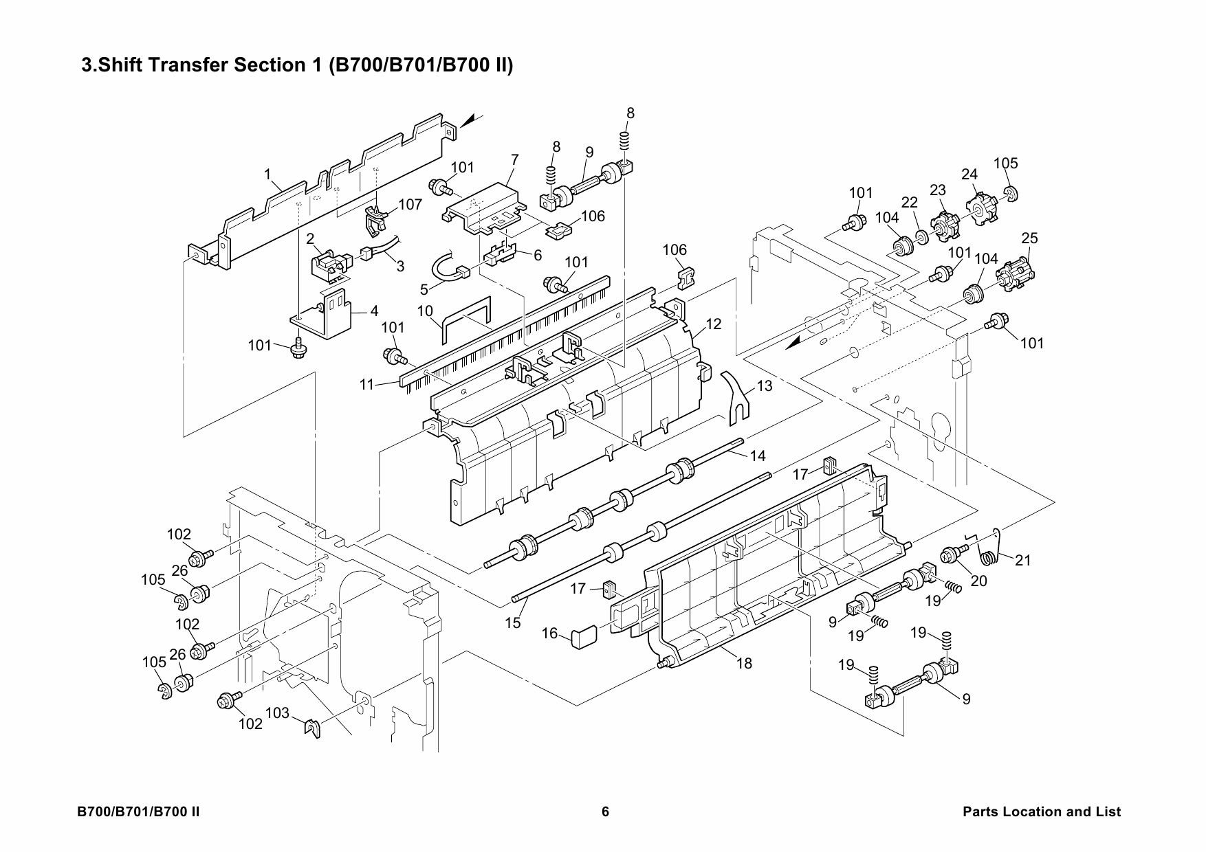 RICOH Options B700II B701 SR970-SR980-SR4000 Parts Catalog PDF download-3